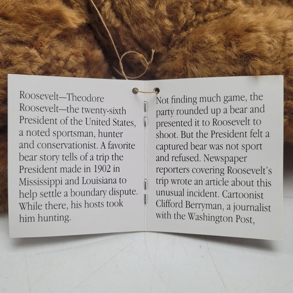 Vintage Smithsonian Institute Plush Jointed Teddy Bear Brown/Tan 16" - Picture 15 of 16